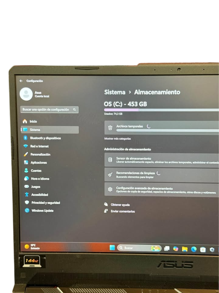 ASUS TUFBOOK GAMER 16" i5-10MA 16GB RAM 512GB SSD PANTALLA 144HZ NVIDIA GTX 1650 4GB