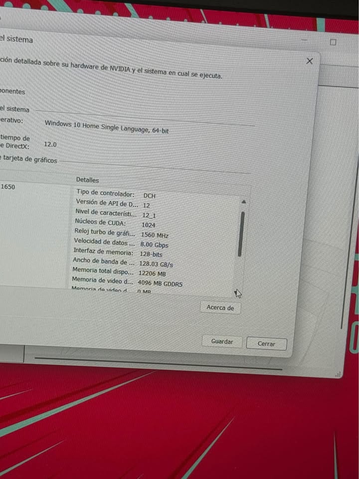 ACER NITRO 5 GAMER i5-9° GEN 16 GB RAM 128 GB SSD 1 TB HDD NVIDIA GTX1650 4GB