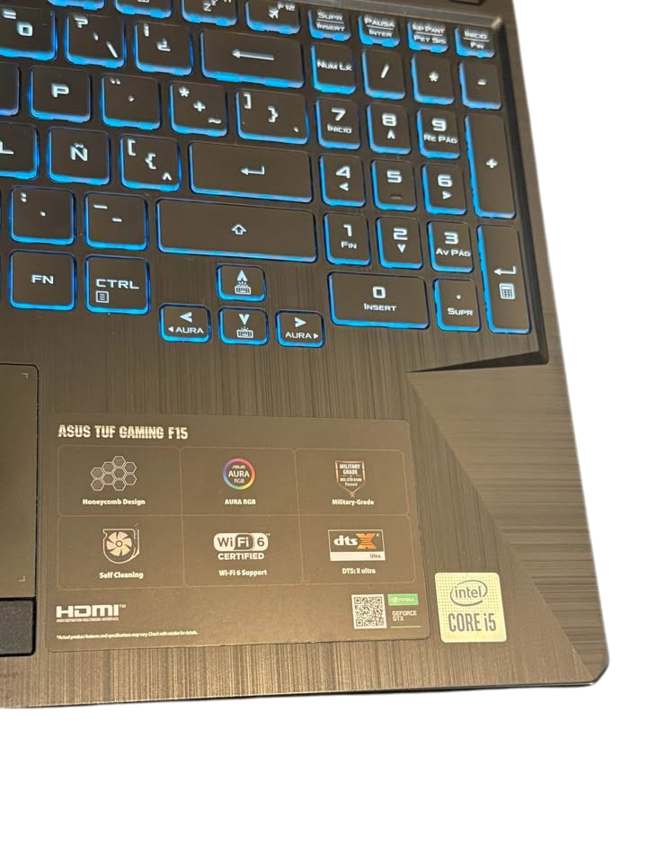 ASUS TUFBOOK GAMER 16" i5-10MA 16GB RAM 512GB SSD PANTALLA 144HZ NVIDIA GTX 1650 4GB