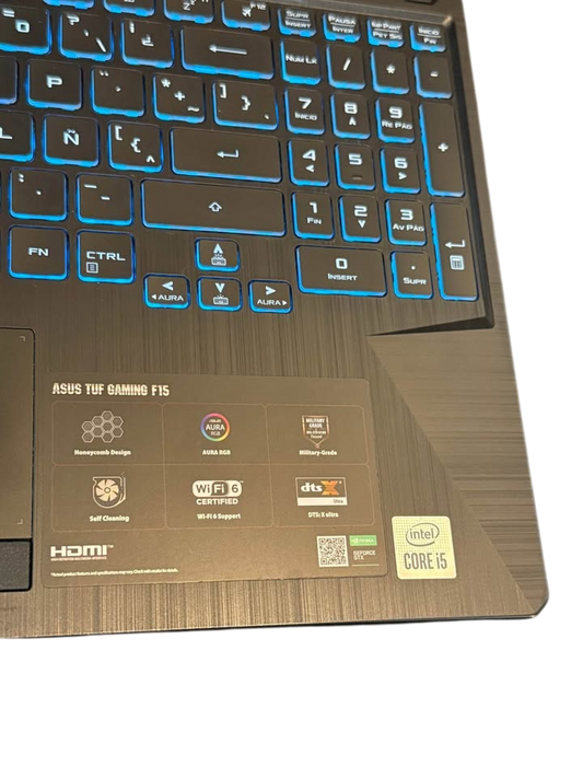 ASUS TUFBOOK GAMER 16" i5-10MA 16GB RAM 512GB SSD PANTALLA 144HZ NVIDIA GTX 1650 4GB