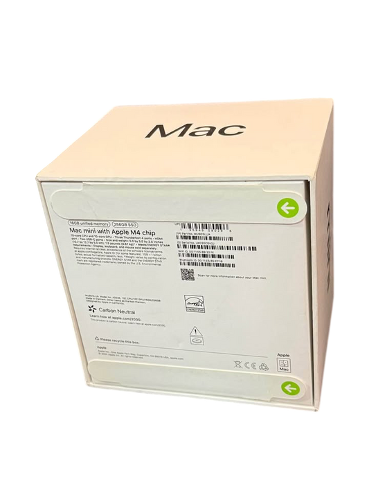 APPLE MAC MINI M4 10 NUCLEOS - 16 GB RAM - 256 GB SSD