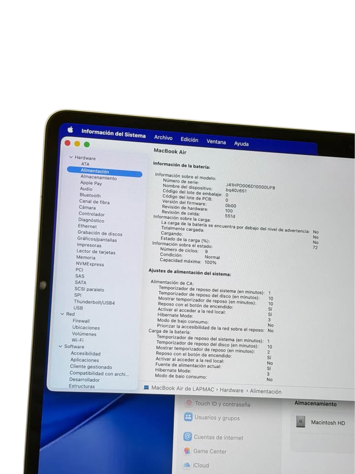 Apple MacBook Air Retina 13" | Chip M5 (2026) | 16GB RAM | 512GB SSD | 9 Ciclos