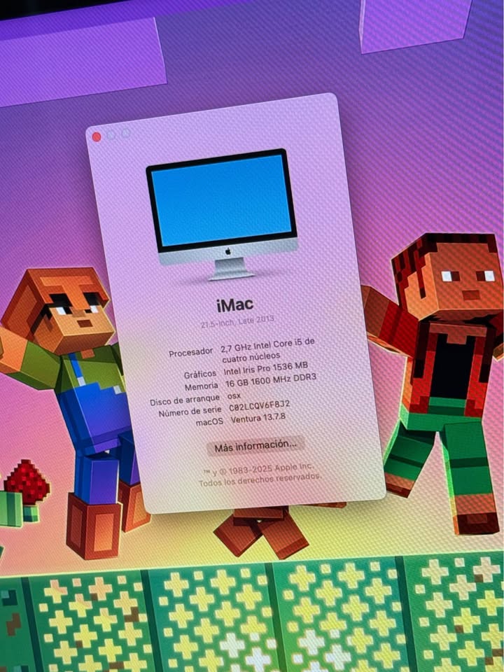 Apple iMac 21.5" | Intel Core i5 | 16GB RAM | 256GB SSD | macOS Ventura