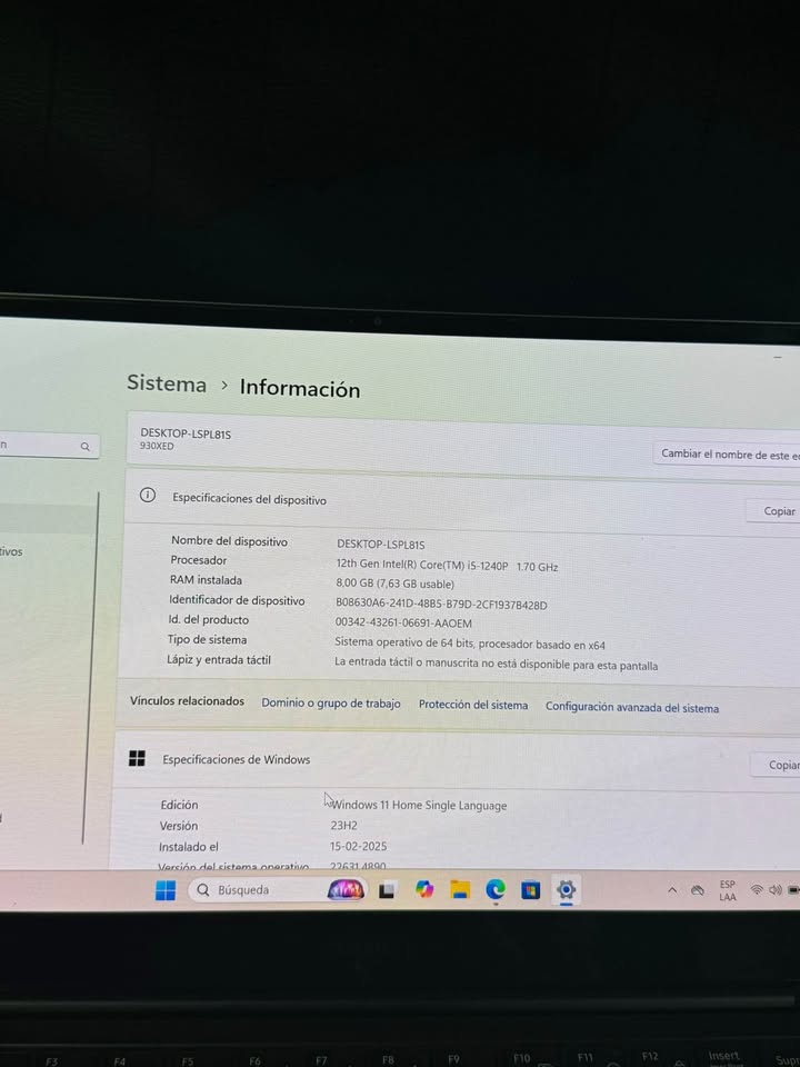 Samsung Galaxy Book 2 Pro | Intel i5-12va Gen (12 núcleos) | 8GB RAM | 512GB SSD M.2 | Windows 11