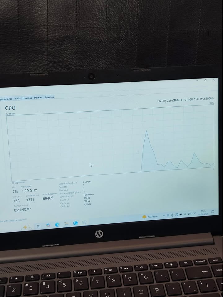 HP 240 G8 14" i3-10 GEN 8 GB RAM 256 GB SSD