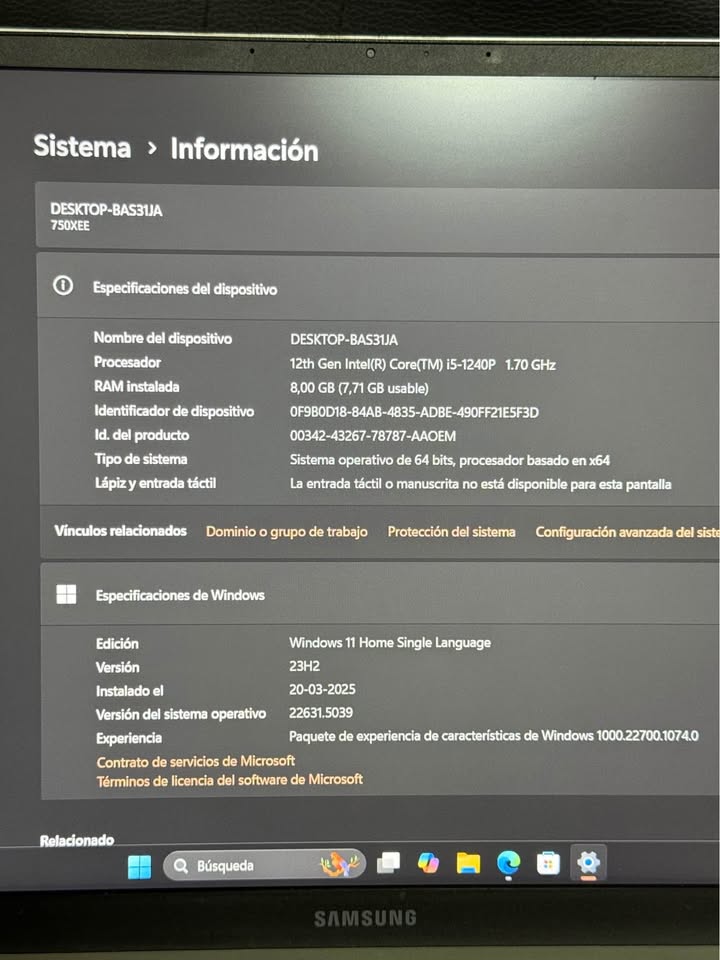 SAMSUNG GALAXY BOOK 2 PRO 16" - POTENCIA & DISEÑO ULTRA DELGADO