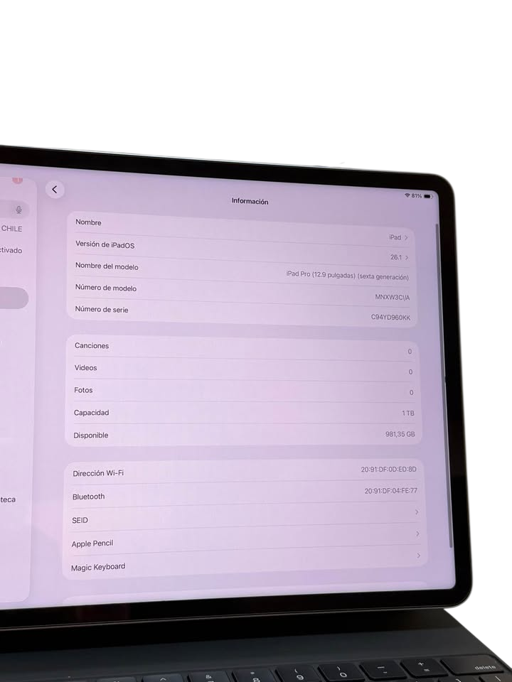 Apple iPad Pro 12.9" (Sexta Gen) | Chip M2 | 1 TB Almacenamiento | Incluye Teclado y Pencil