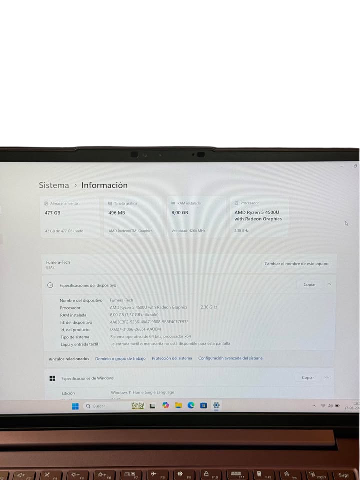 LENOVO YOGA RYZEN 5 512GB SSD 8GB RAM