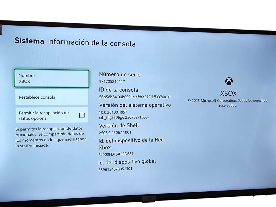 XBOX SERIE X - 1 TERA SSD