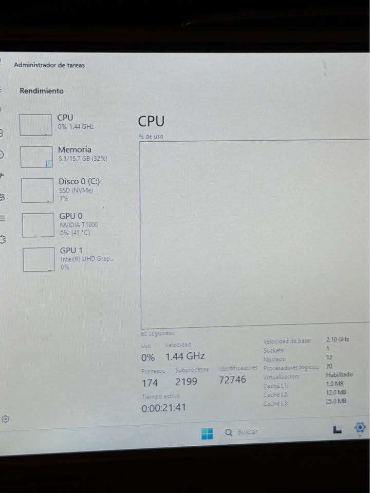 Workstation Lenovo ThinkStation P360 | i7-12va Gen vPro | 16GB RAM DDR5 | 1TB SSD | NVIDIA Quadro T1000