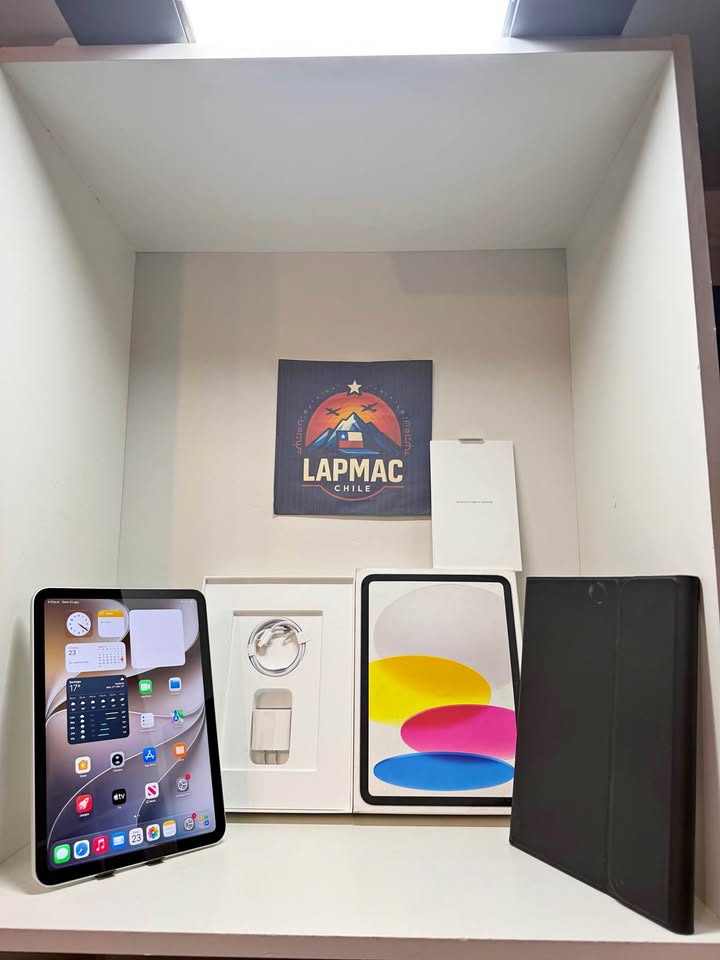 Apple iPad 10ª Gen | Pantalla Liquid Retina 10.9" | 64GB | Touch ID | USB-C | Cámaras 12MP | Con Carcasa, Caja y Cargador Original