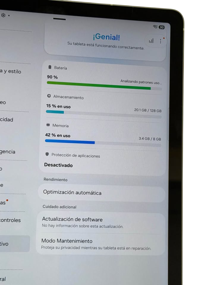 SAMSUNG GALAXY TAB S10 FE | Pantalla 10.9" WUXGA+ 90Hz | 8GB RAM | 128GB Expandible | S Pen Incluido | Exynos 1580 | Wi‑Fi | Impecable