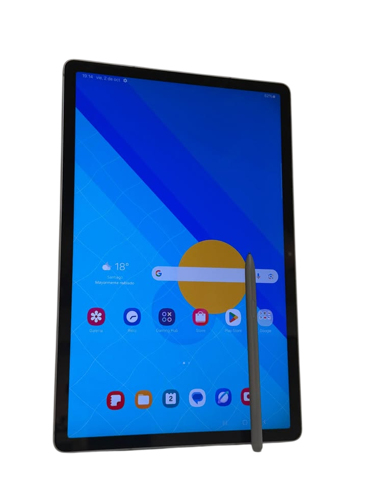 SAMSUNG GALAXY TAB S9 FE+ | 12.4" WQXGA 90Hz | 8GB RAM | 128GB | S Pen Incluido | 4 Altavoces AKG Dolby Atmos | Wi‑Fi | Gris