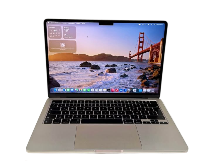 Apple MacBook Air M2 (2022) | 13.6" Retina | 10 Núcleos | 93% Batería | macOS | Color Starlight | Con Caja y Cargador MagSafe 3