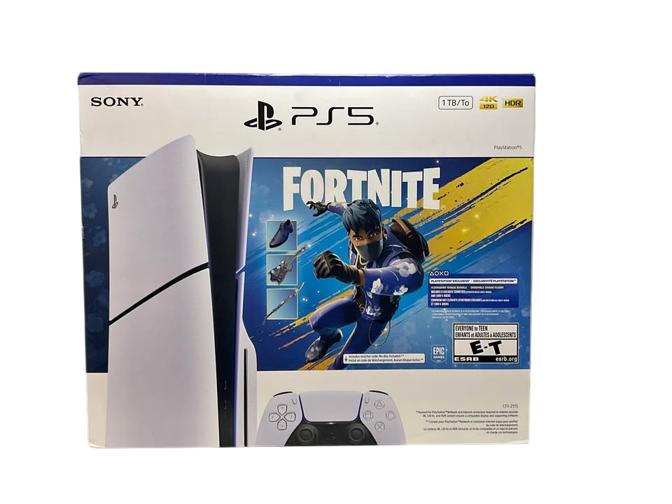 Sony PlayStation 5 Slim 1TB | Edición con Lector de Discos | 4K 120Hz | SSD 1TB | Fortnite Flowering Chaos Bundle | Nuevo Sellado | Stock Limitado