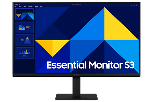 Monitor Samsung S3 Essential 27" | Full HD | 120Hz | Diseño Sin Bordes | Nuevo Sellado