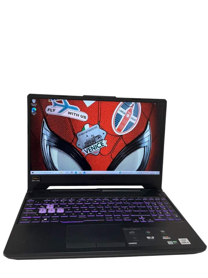 ASUS TUF F15 | Intel Core i5 10ª Gen | 16GB RAM | 512GB SSD | GTX 1650 4GB | 15" 144Hz | Teclado Full RGB
