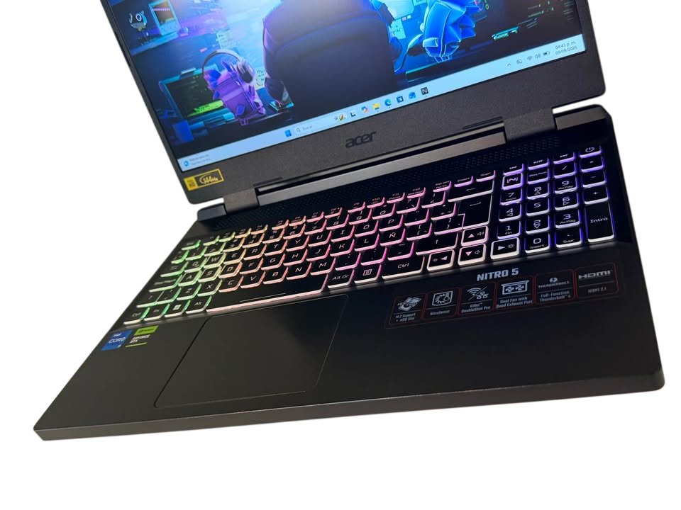 Acer Nitro 5 Gaming | Intel Core i5 12ª Gen | 16GB RAM | 512GB SSD NVMe | NVIDIA RTX 2050 4GB | 144Hz | Teclado RGB Numérico