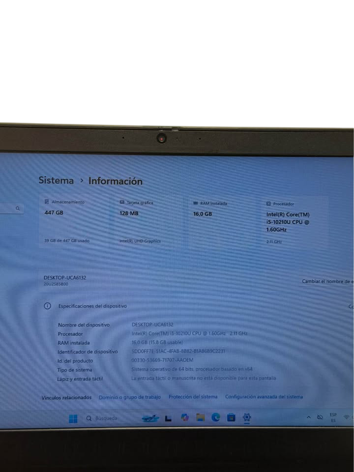 Lenovo ThinkPad L14 G1 | i5-10ma Gen | 16GB RAM | 512GB SSD | Uso Profesional