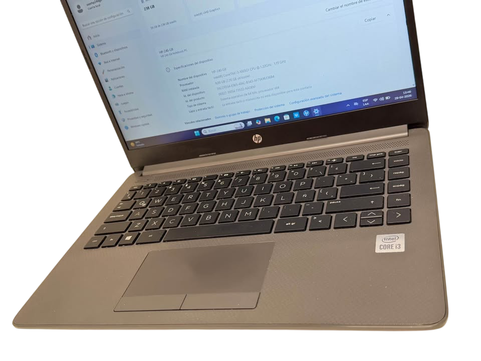 HP Notebook 240 G8 | 14" Pulgadas | i3-10ma Gen | 8GB RAM | 256GB SSD