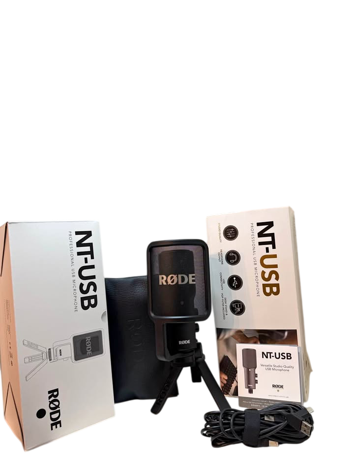 Rode NT-USB | Micrófono Profesional de Estudio | Grado A+ | Completo en Caja