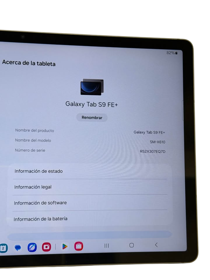 SAMSUNG GALAXY TAB S9 FE+ | 12.4" WQXGA 90Hz | 8GB RAM | 128GB | S Pen Incluido | 4 Altavoces AKG Dolby Atmos | Wi‑Fi | Gris